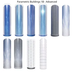Parametric Building Collection 1B 2Advanced 3D model