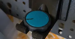 Pegboard holder for wolfcraft silicone gun