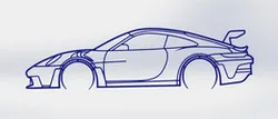 Porsche 911 GT3 RS Silhouette