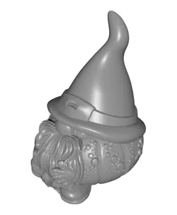 Pumpkin Gnome -Witch Hat