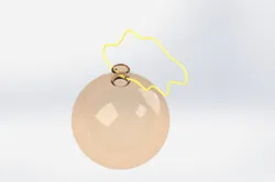 Red Chrystal Christmas Ornament
