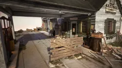 Route 66 Gas Station  Modular Environment Low-poly 3D model