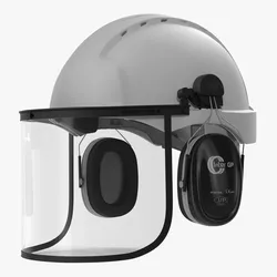 Safety Helmet 2 White 3D model