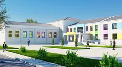 school Low-poly 3D model