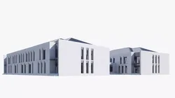 school Low-poly 3D model