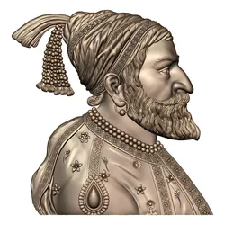 Shivaji Maharaj- Bass-Relief CNC 3D model