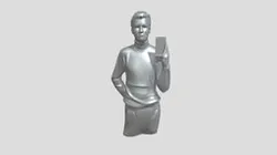 standing person in casual clothes