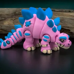 Stuffed Stegosaurus - Articulated Dino Plushie
