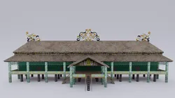 Traditional Houses Rumah Lamin Low-poly 3D model