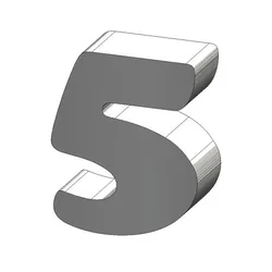 5 Number Cooper MS Font Number
