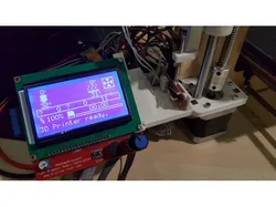 Full Graphic Smart Controller holder for lasercut frame ( with optional endstop)