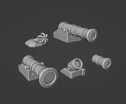 Gaslands 20mm Scale Pirate Themed Weapon Set