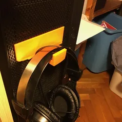 Pc case headset holder