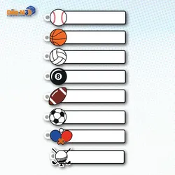 PERSONALIZED SPORTS KEYCHAIN KEYCHAIN