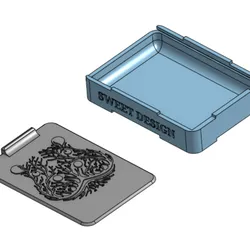 Symmetrical Whispers: Etched Fauna Diamond Painting Bead Box