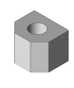 12mm Lead Screw Nut Mount - WorkHorse Large Scale 3D Printer Step File