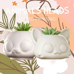 Animals Heads - Plant Pots