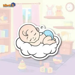 BABY BOY CLOUD KEYCHAIN