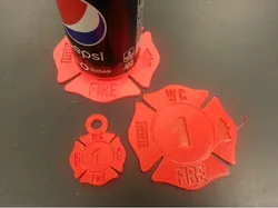 Firefighter Maltese Cross Coaster