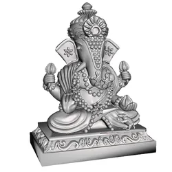 Ganesha 3D Printable Statue - Fast Print, Solid Build, 15cm Tall