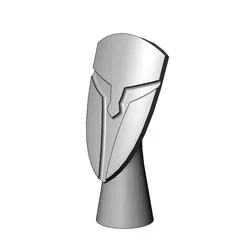 Greek Cycladic helmet carving figurine head statue 3D print model