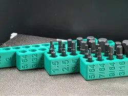 Magnetic Bit Holder Parametric Python (build123d) - Free 3D Print Model