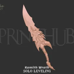 Solo Leveling Kamish’s Wrath Daggers – High‑Detail Cosplay STL