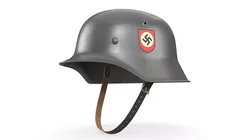 World War II German Soldier Helmet with Liner 3D model