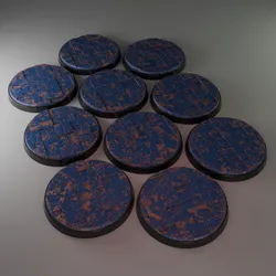 10x 50mm base with rising squares ground (+toppers)