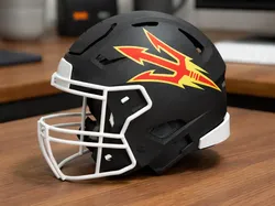 ASU Football Helmet - Pitchfork Logo - Free 3D Print Model