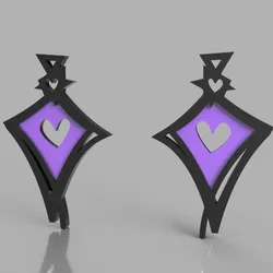 Dark artistic earrings