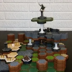 Locking Hex Stone Pillars
