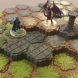 Locking Hex Terrain Stone Path