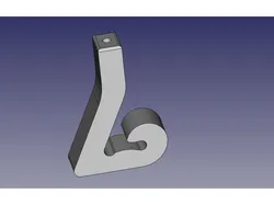 Part for repair a clamping trousers hanger (pièce de cintre à pantalon)