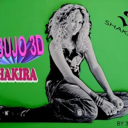 SHAKIRA Dibujo 3D