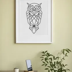 Geometric Owl Wall Art