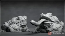 Giant Toad - 3D printable creature 3D print model 3D print model
