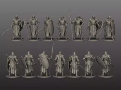 Medival Knights 3D print model