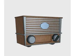 Miniature retro radio