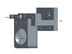 Prusa mount MK9 / MK8 extruder
