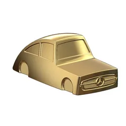Ribbed Mercedes 300SL gullwing grille car sculpture decor 3D print model