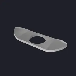 Skateboard Fidget spinner  3D MODEL
