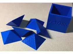 Visual Proof of Volume of a Pyramid