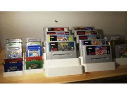 Game cart holder (SNES, N64, Gameboy/GBA, DS, NES)