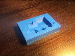 Mold of a toy train