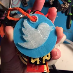 twitter key chain