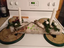 Joyeux Noel Yule Log Stand