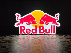 Red Bull LED Lightbox Sign - Free 3D Print Model