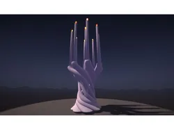 Twisted Hanukkah Menorah