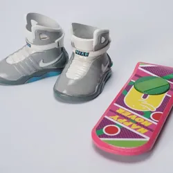 Back to the future Nike Sneakers Air MAG & HOVER BOARD made by ATOM 3D printer